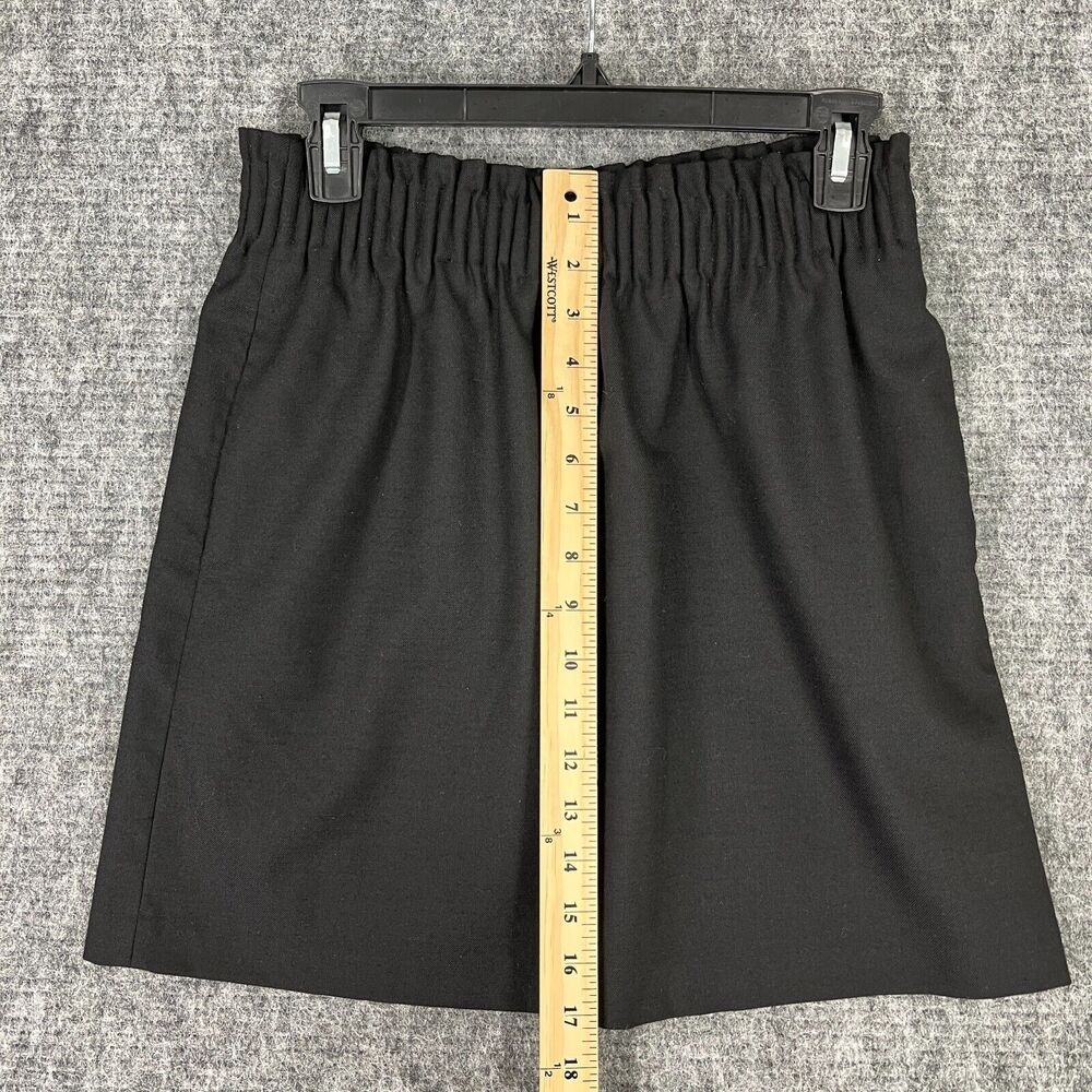 J.Crew Wool Blend Short Skirt Women's 2 Black Elastic Waist Short Lining - Picture 6 of 8